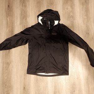 Black Marmot waterproof precip jacket